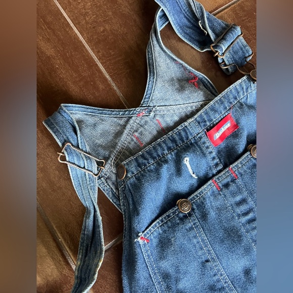 Vintage Dickies Overalls 40x29 – Painted Embroidered Moon Grunge - Picture 2 of 6